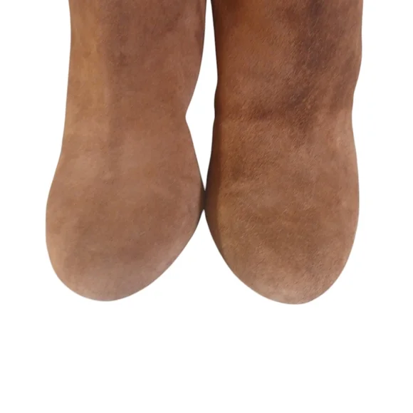 Jessica Simpson Brown Suede Knee High Boots Vernica Tall Heeled Boots sz 9 B - Picture 8 of 15